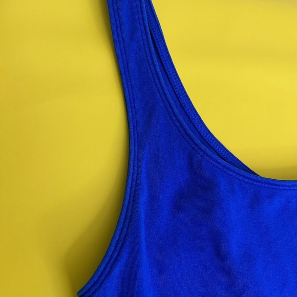 Express Fitted and Flirty bodycon tank, Blue, Size XS - Picture 5 of 7